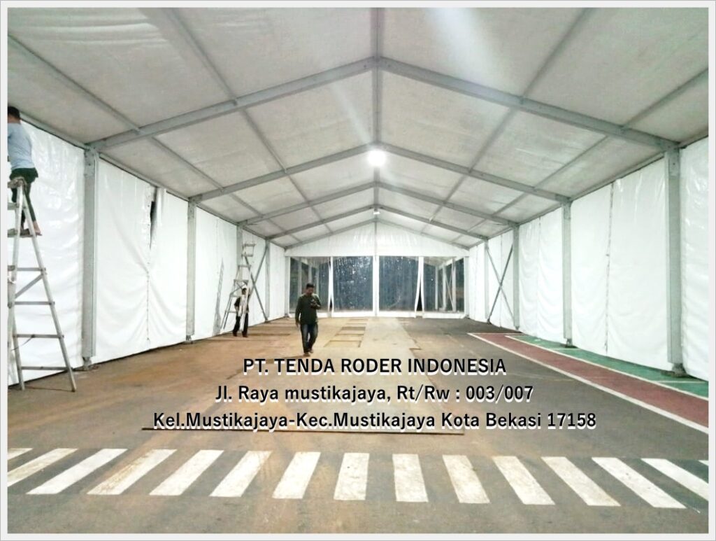 Tempat Sewa Tenda Roder Tutup Pvc Aluminium Tangerang 