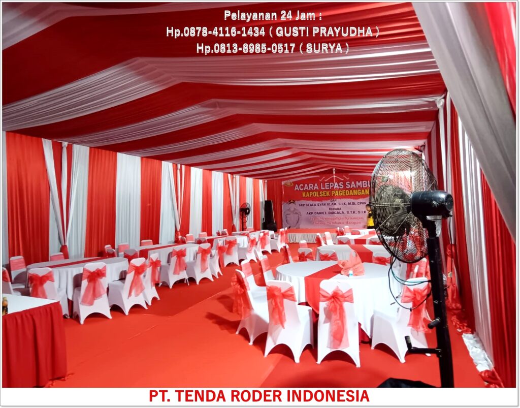 Sewa Tenda Roder Dekorasi Kain Serut Cibubur Jakarta Timur 