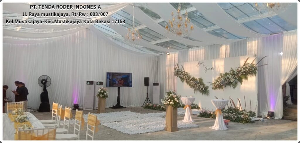 Sewa Tenda Roder Dekorasi Pernikahan Cantik Tangerang 