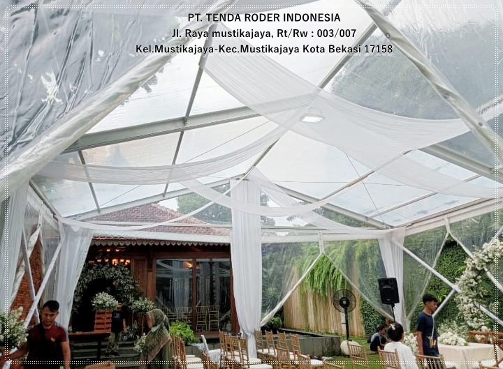 Sewa Tenda Roder Tutup Transparan Jakarta Barat