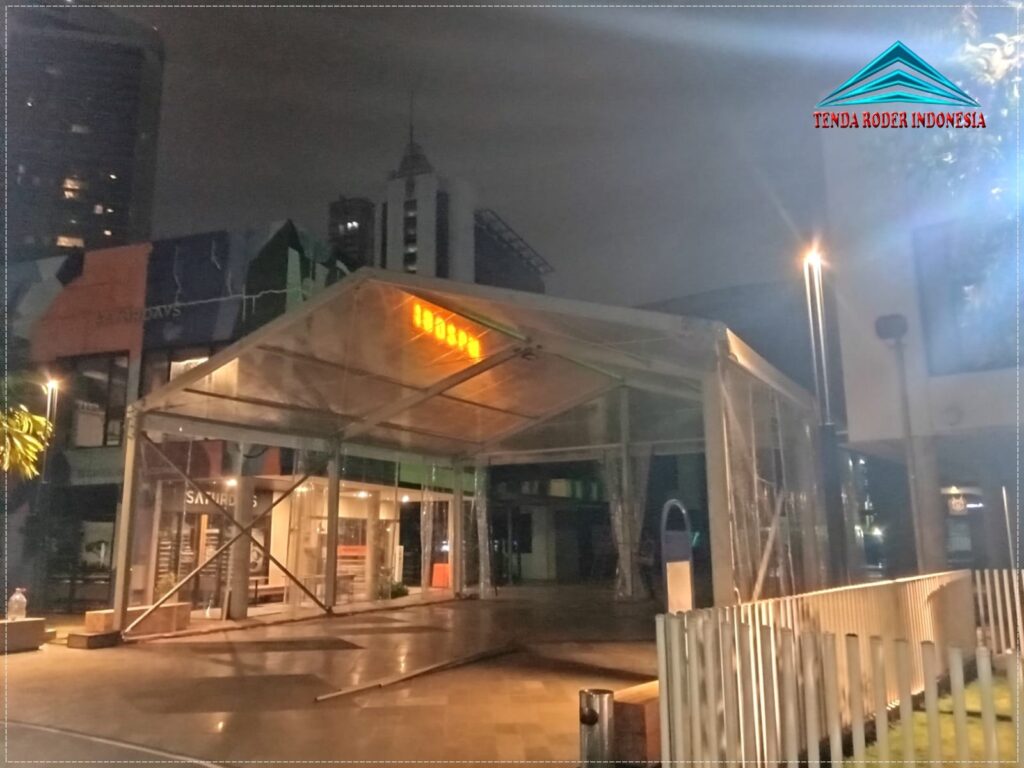 Sewa Tenda Transparan Type Roder Ukuran 10x10 Meter Di Tangerang