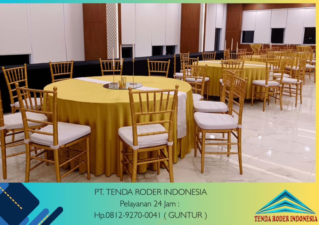 Jasa Sewa Tenda Roder Kursi Tiffany Dan Futura Jakarta