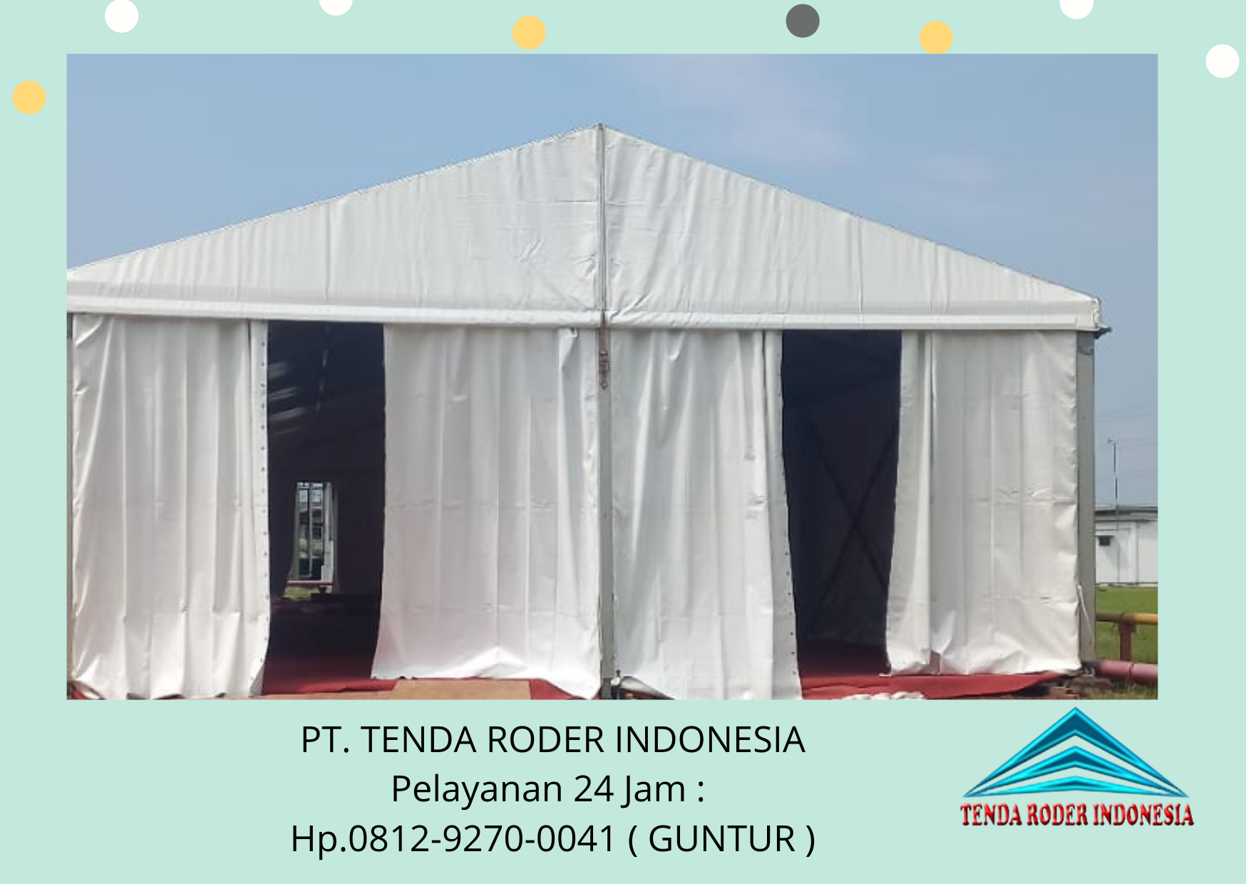 Gudang Rental Tenda Roder Siap Setting