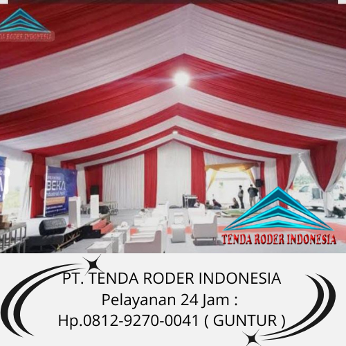 Layanan Sewa Tenda Type Roder Mingguan di Bekasi