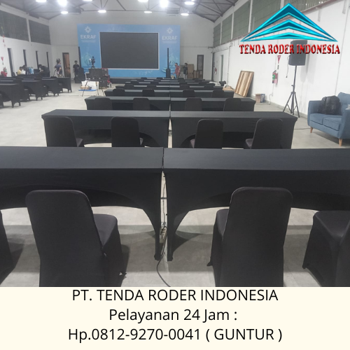 Sewa Tenda Roder Dan Meja IBM Cover Dan HPL Jakarta