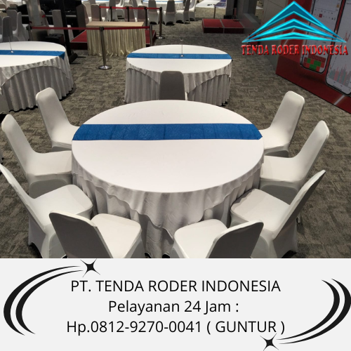 Vendor Tenda Roder, Meja Bulat Desain Elegan jabodetabek