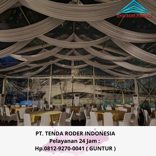 Pusat Sewa Tenda Roder Full Tirai Dekorasi Area Jakarta