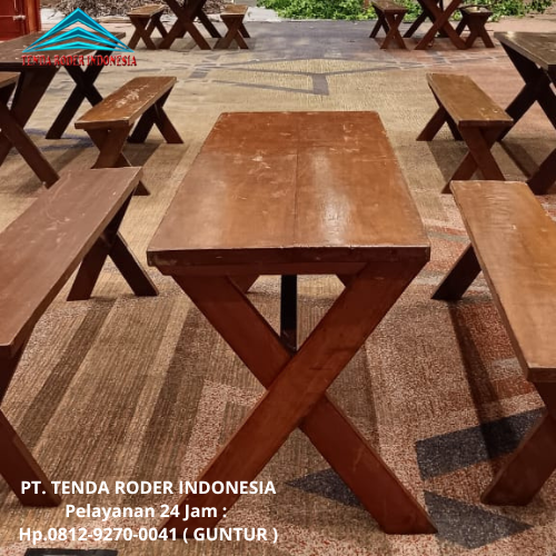 Rental Tenda Roder Dan Meja Kursi Taman Kayu Jakarta