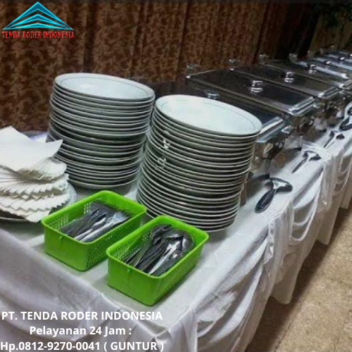 Rental Tenda Roder Lengkap Meja, Kursi, Alat Prasmanan Jakarta