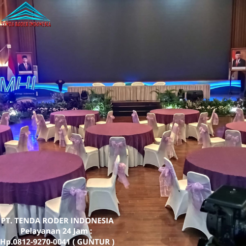 Rental Tenda Roder Lengkap Meja, Kursi, Alat Prasmanan Jakarta