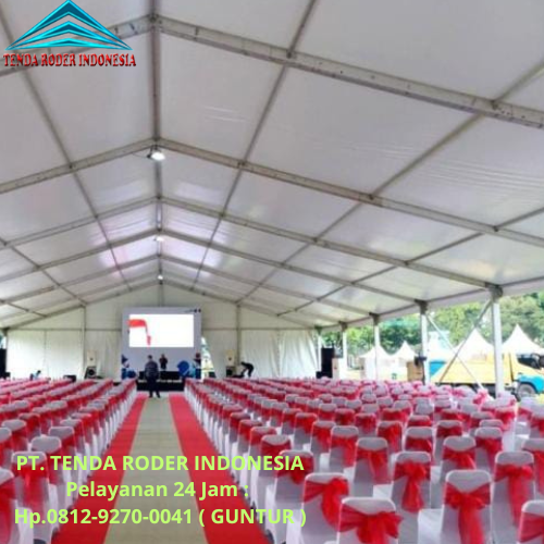 Sewa Tenda Roder Berikut Meja,Kursi,Panggung Area Bekasi