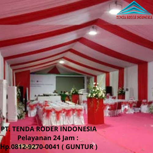 Pusat Sewa Tenda Type Roder Dekorasi Kain Area Cibitung