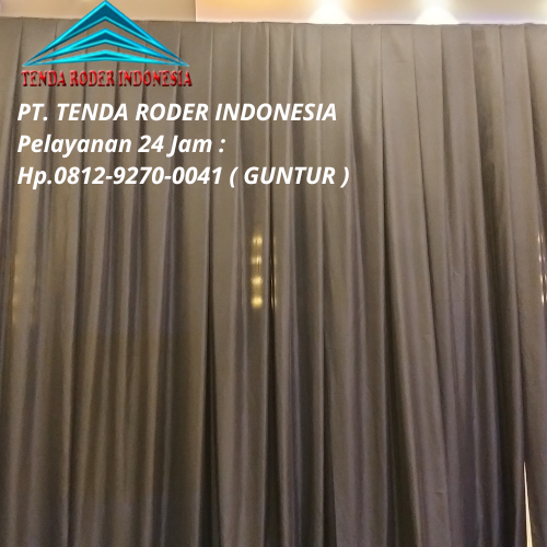 Sewa Tirai Hitam Dan Tenda Roder Area ICE BSD