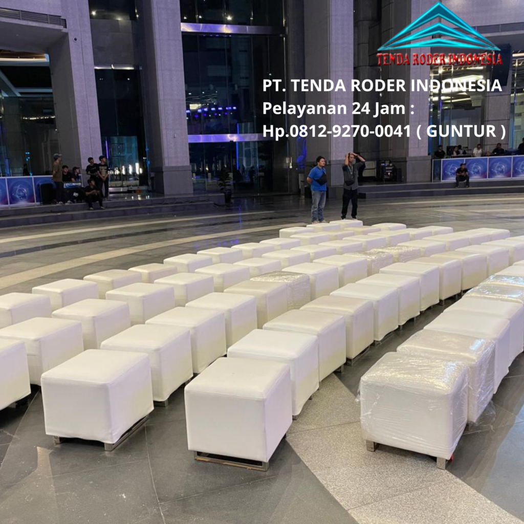 Layanan Sewa Kursi Puff Putih Dan Tenda Roder Tangerang