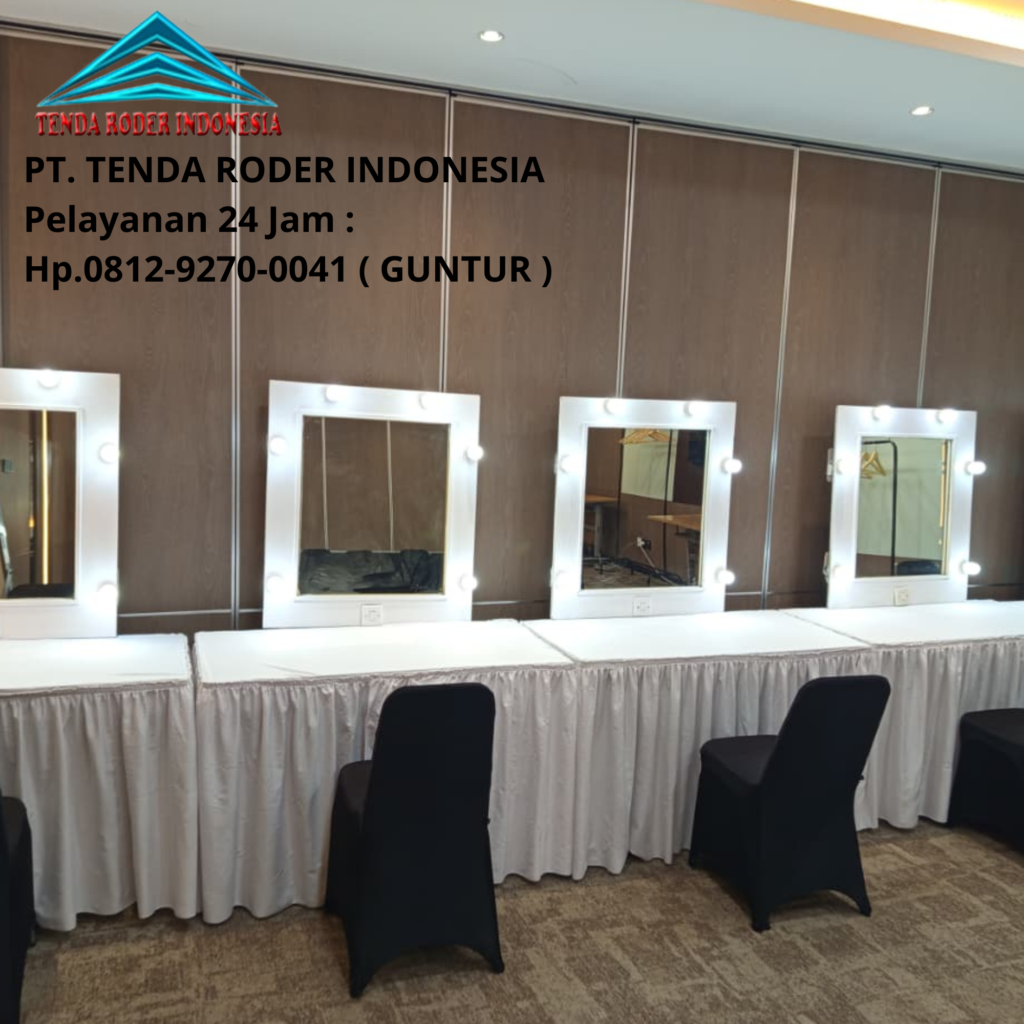 Rental Meja,Kaca Rias dan Tenda Roder Area BSD