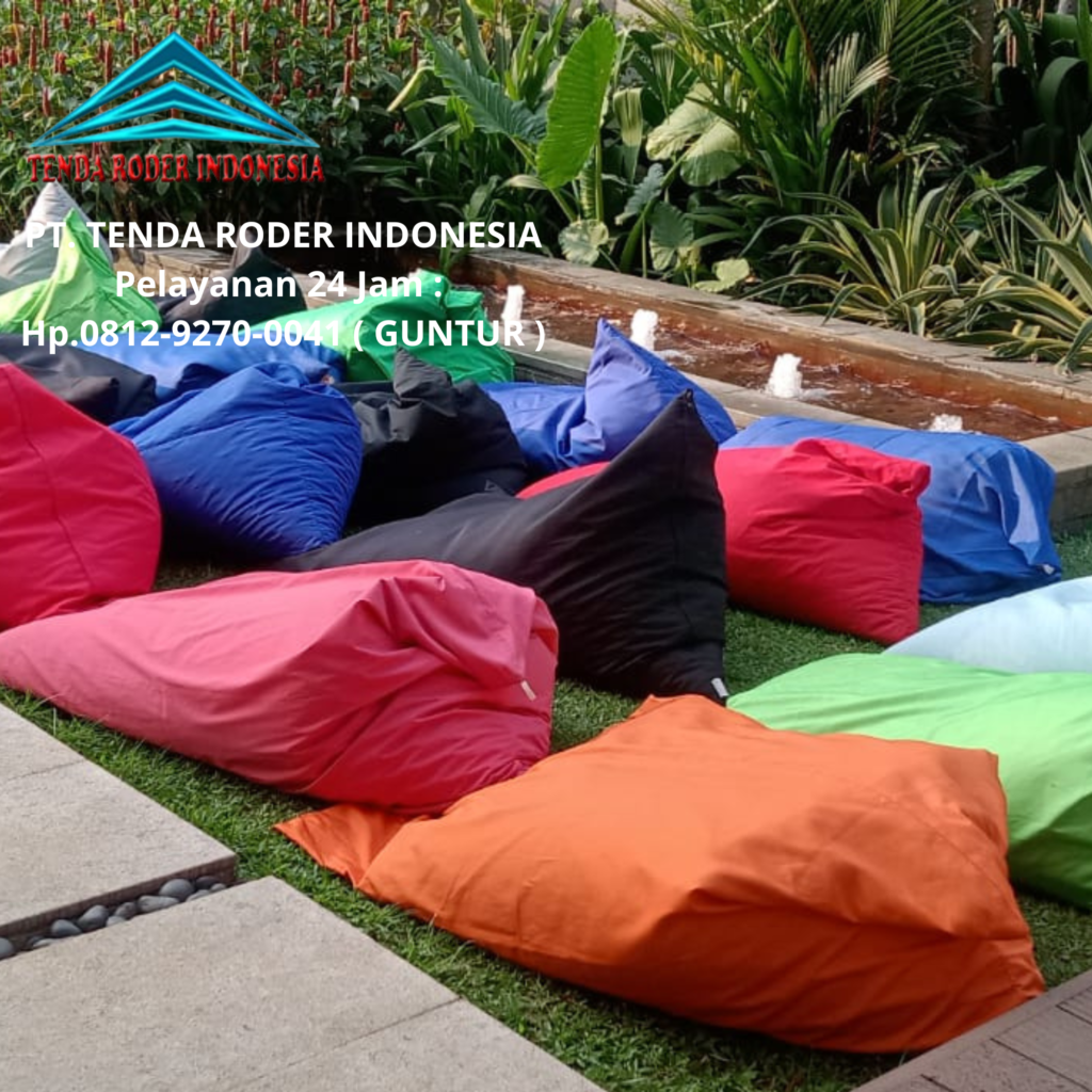 Sewa Bean Bag Warna-warni, Tenda Roder Bogor