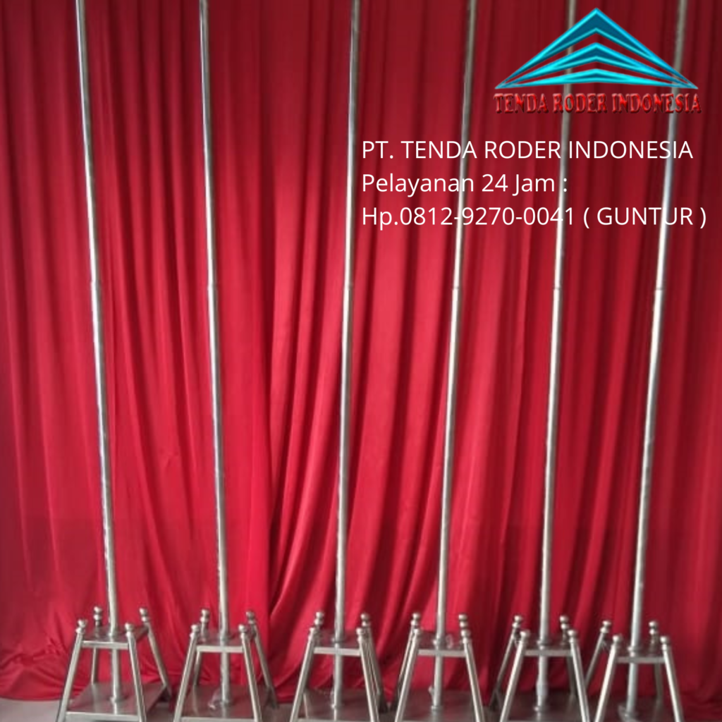 Sewa Tiang Antrian,Tiang Bendera Stainless,Tenda Roder Jakarta