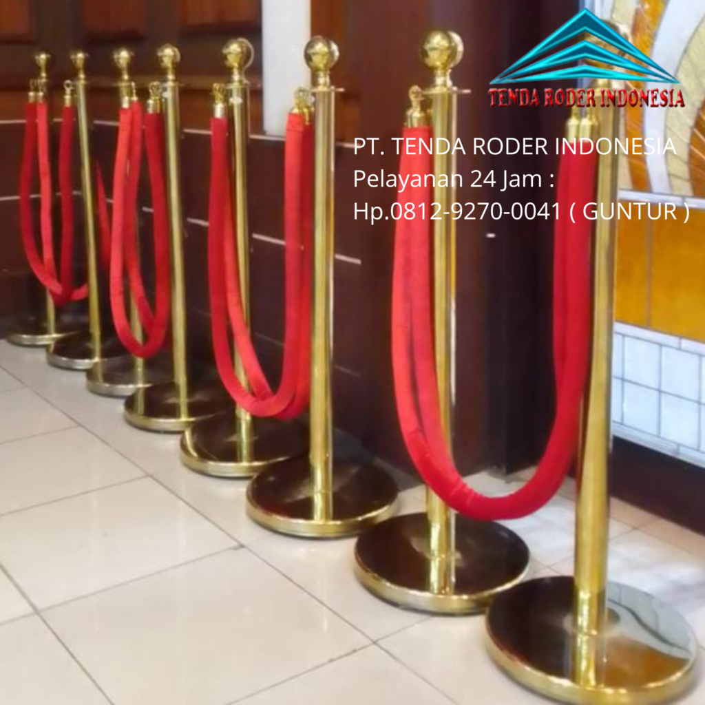 Sewa Tiang Antrian,Tiang Bendera Stainless,Tenda Roder Jakarta