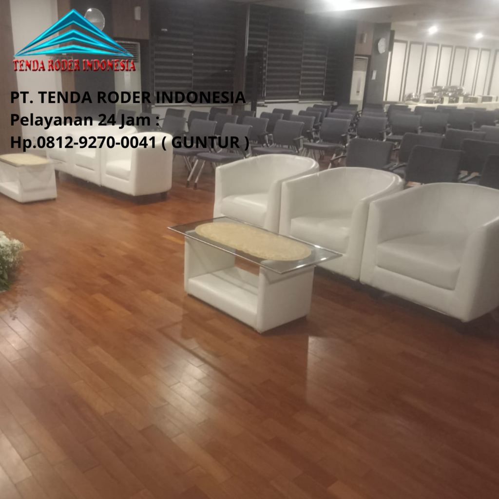 Tempat Sewa Sofa Oval Putih Meja Kaca, Tenda Roder Jakarta