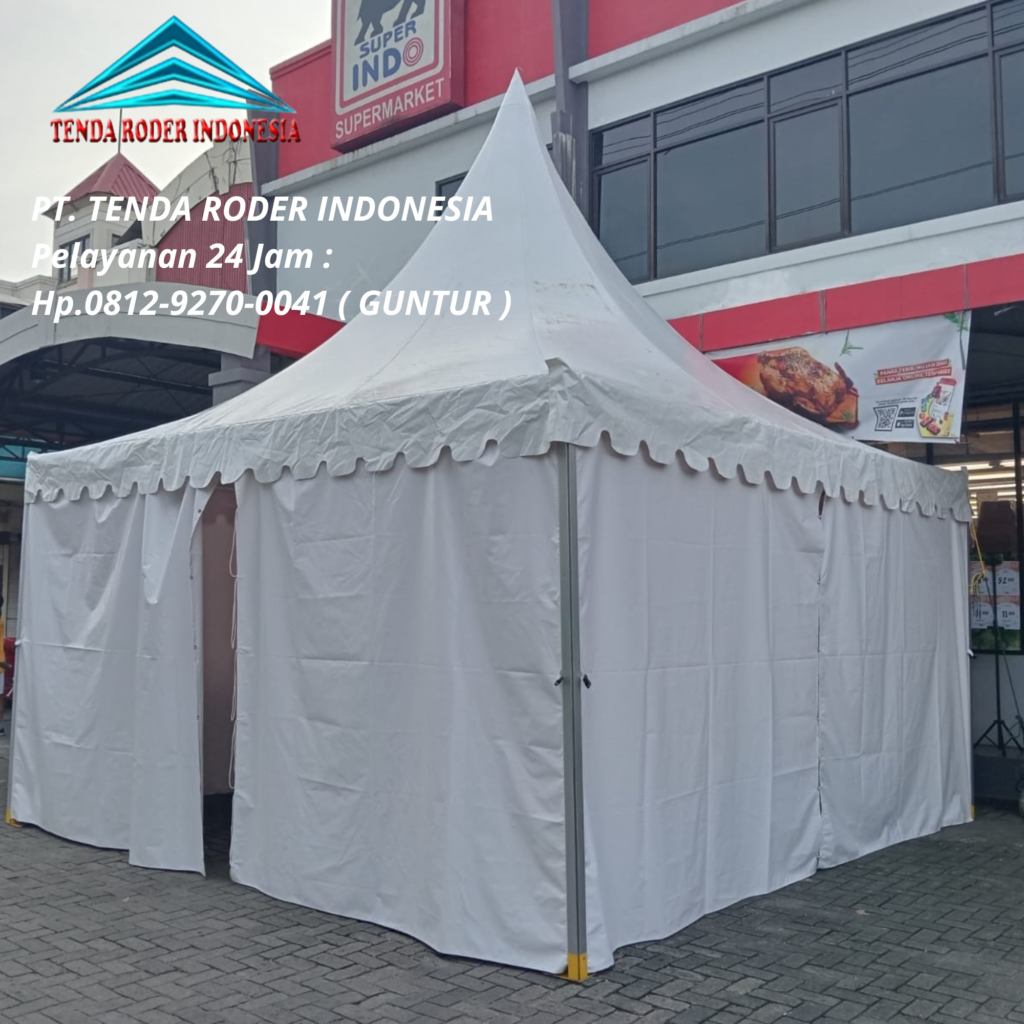 Tempat Sewa Tenda Sarnafil, Tenda Roder Desain Kokoh Depok
