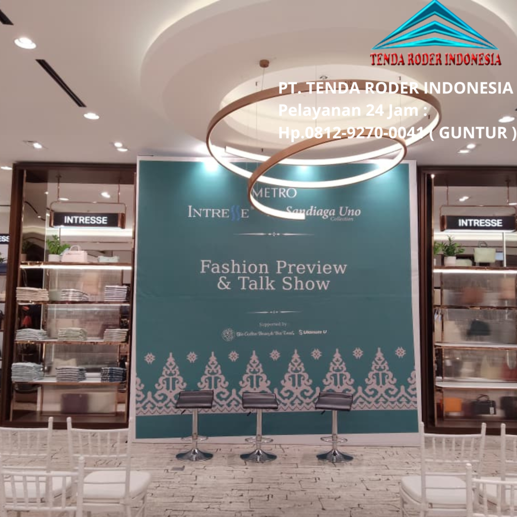 Vendor Backdrop Photoboth,Kursi Barstol Dan Tenda Roder Depok