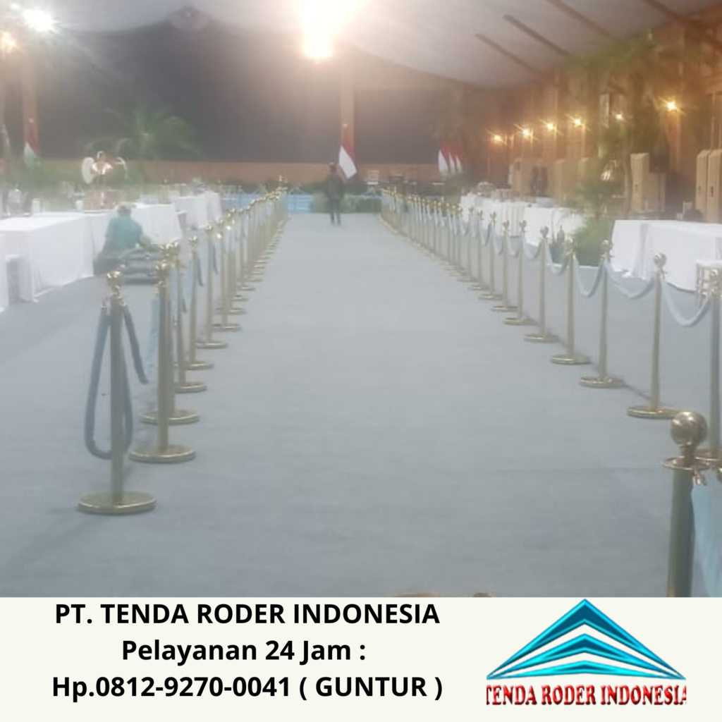 Disewakan Tiang Antrian Dan Tenda Roder Acara Area Bogor