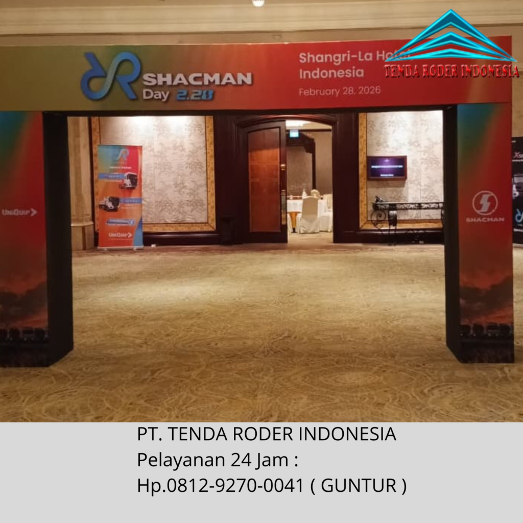 Jasa Sewa Tenda Roder Berikut Gate Pintu Masuk Area Jakarta