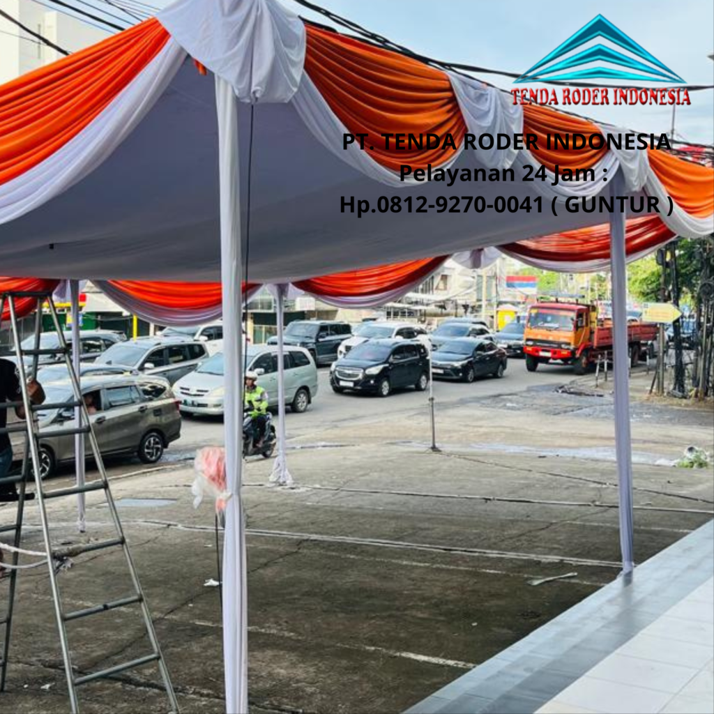 Rental Tenda Plafon Dan Tenda Roder Dekor Serut Area Cikarang