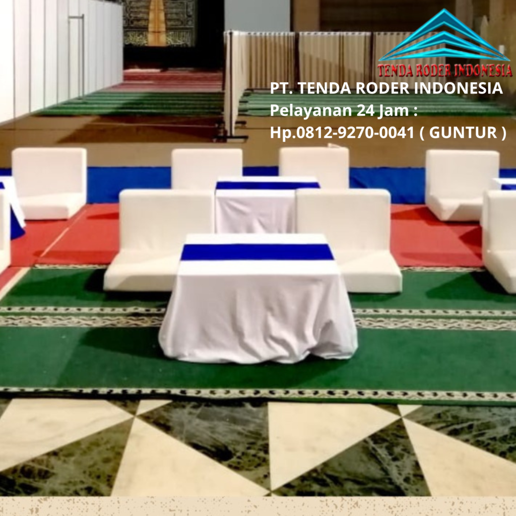Rental Tenda Roder Dan Sofa Lesehan Berikut Meja Dan Karpet Jakarta