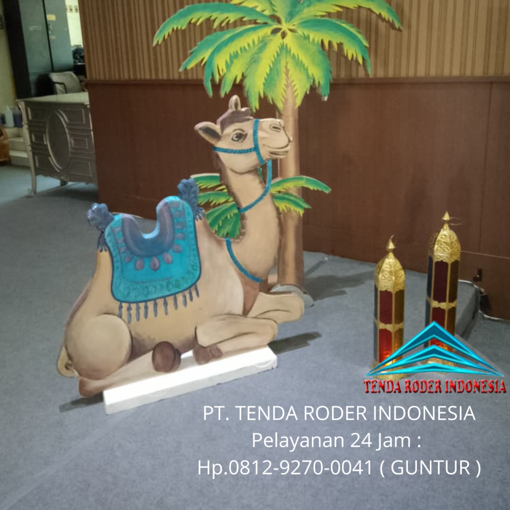 Sewa Dekorasi Ramadhan Karakter Unta,Bedug,Tenda Roder Jakarta