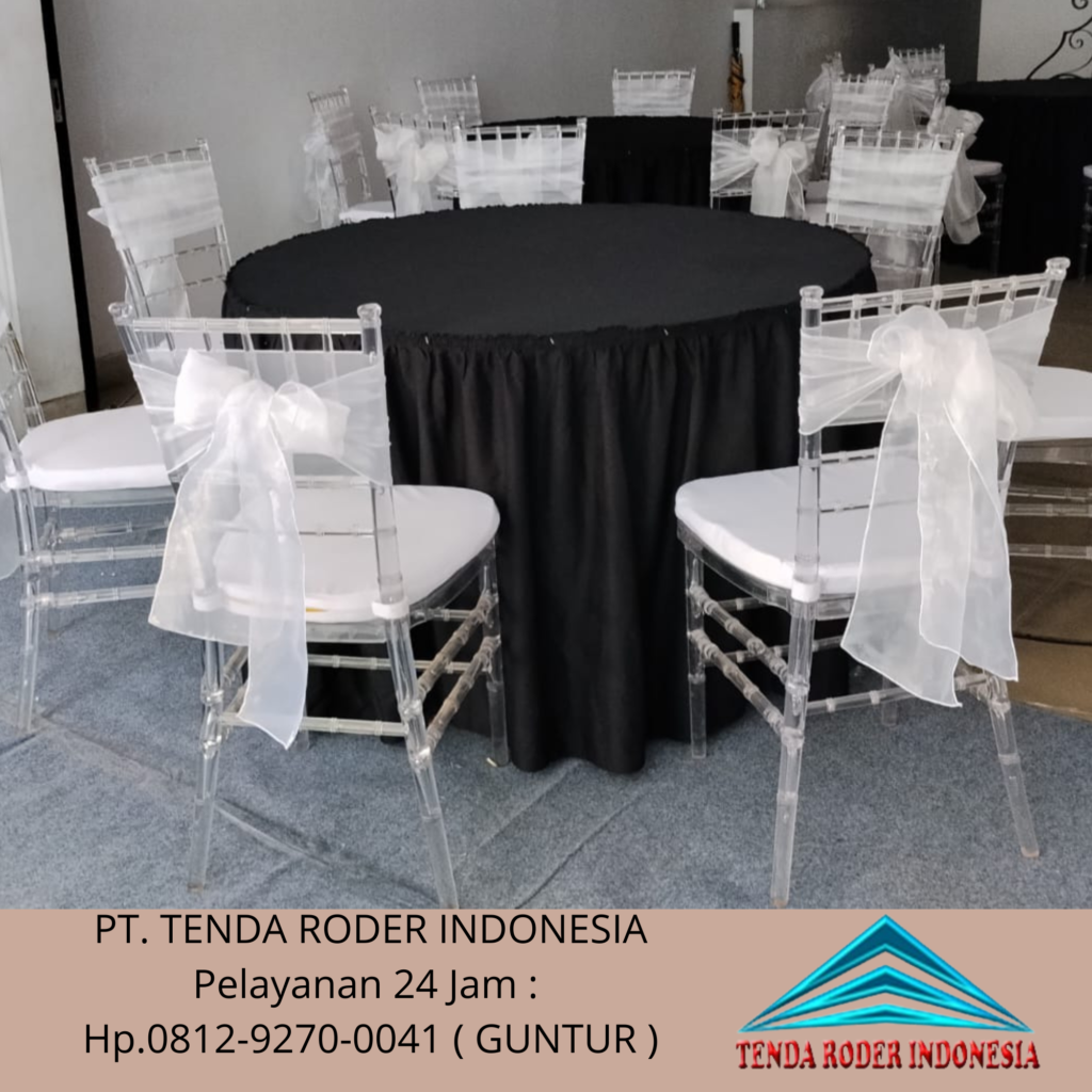 Sewa Kursi Tiffany Acrylic Tali Pita Dan Tenda Roder Area BSD