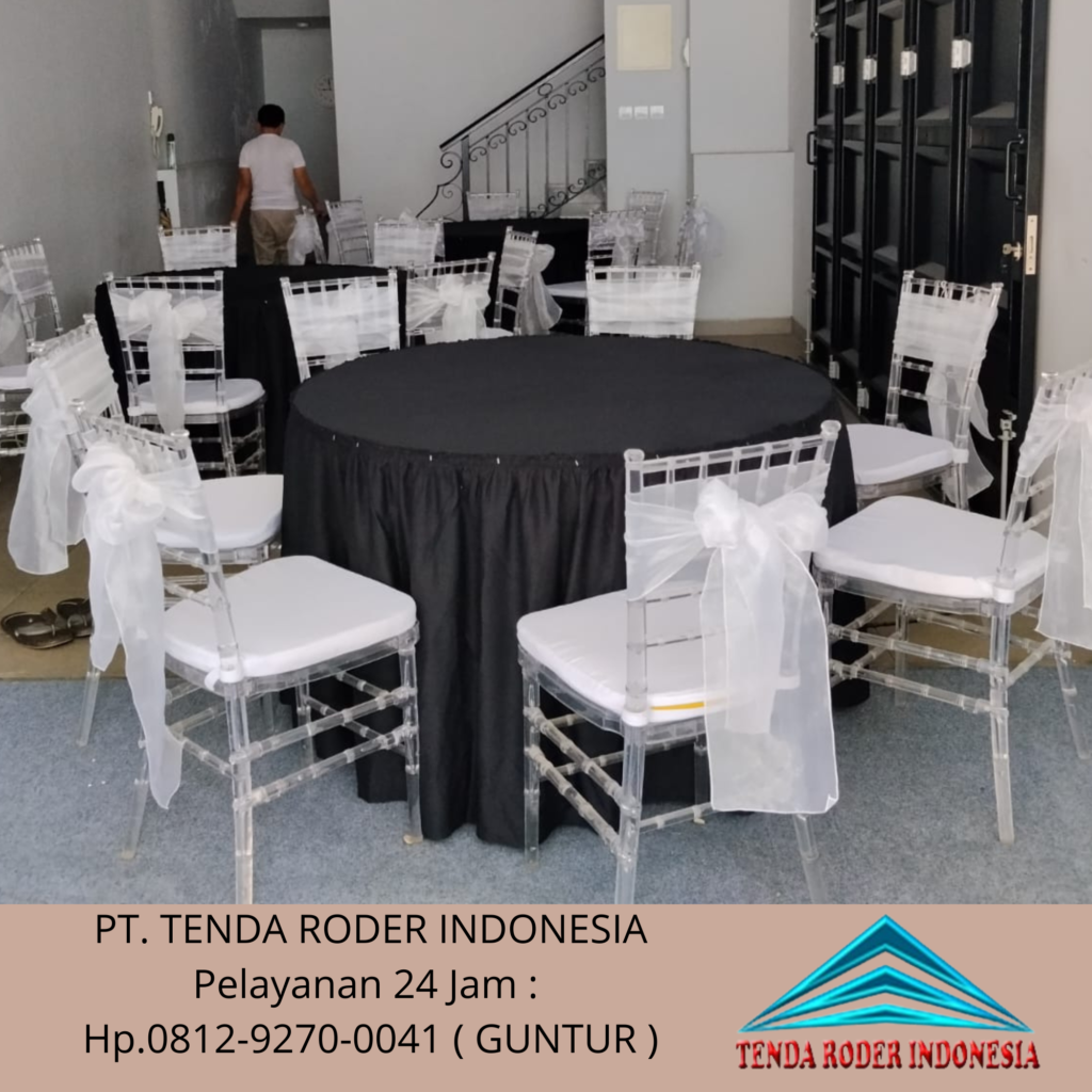 Sewa Kursi Tiffany Acrylic Tali Pita Dan Tenda Roder Area BSD