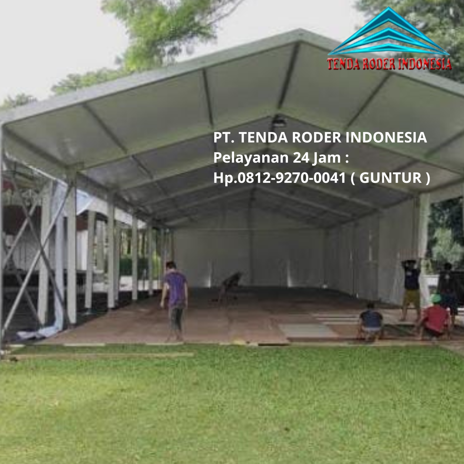 Sewa Tenda Konvensional Dekor Serut Hitam Gold Dan Tenda Roder Bogor