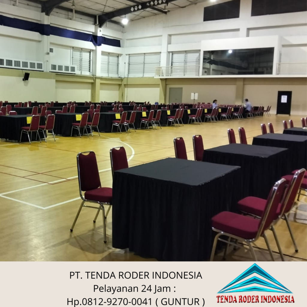 Sewa Tenda Roder Dan Kursi Event Polos Merah Jakarta