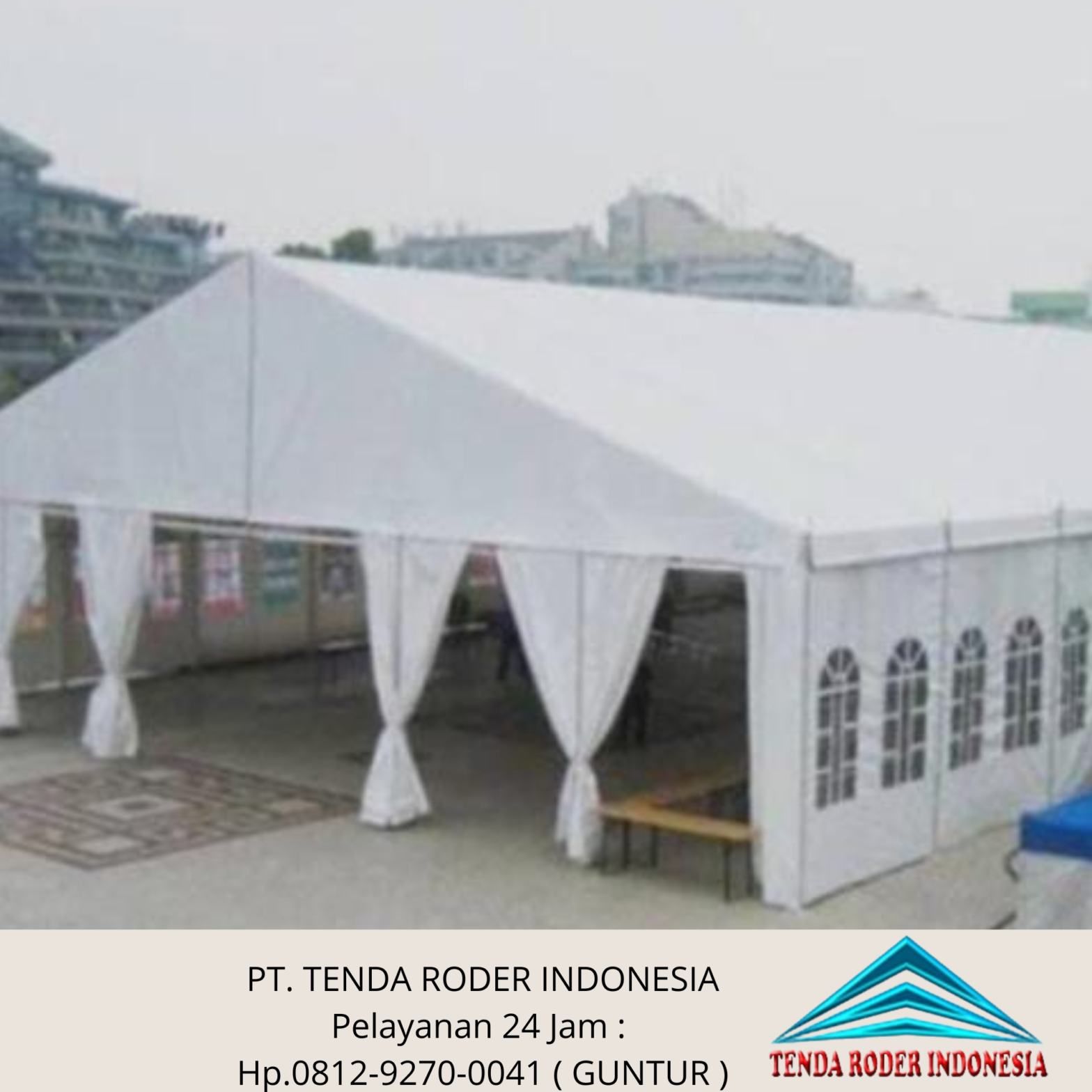 Sewa Tenda Roder Dan Kursi Event Polos Merah Jakarta