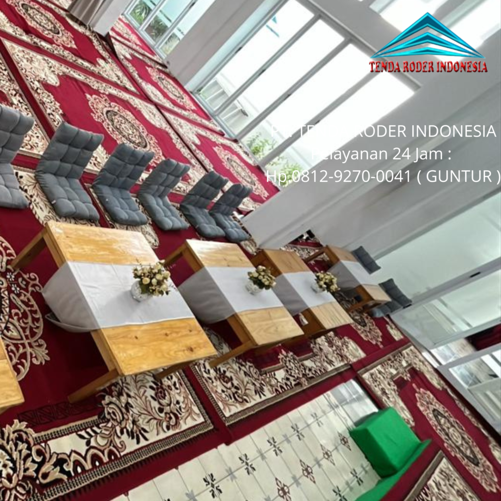 Sewa Tenda Roder Dan Meja Lesehan Kotak Area Jakarta