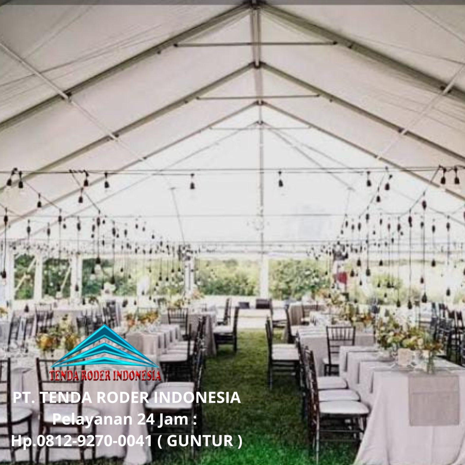 Tempat Sewa Tenda Roder Lengkap Kursi, Meja Area Cikarang