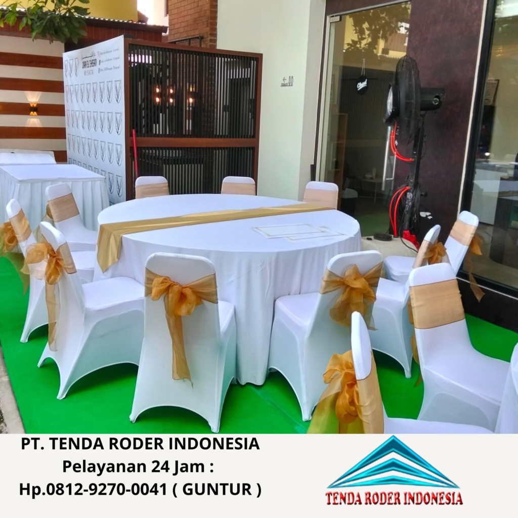 Jasa Sewa Round Table kursi full Cover Dan Tenda Roder Depok