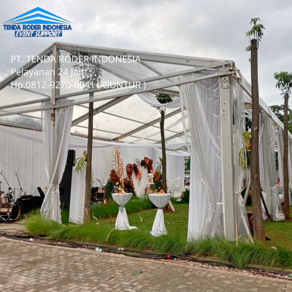 Persewaan Tenda Roder Transparan Untuk Acara Mewah Bandung