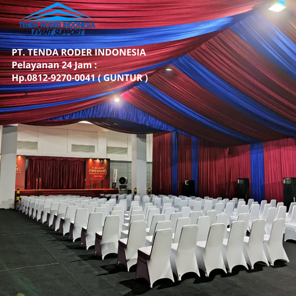 Pusat Jasa Sewa Tenda Roder Full Dekorasi Kain Pandeglang