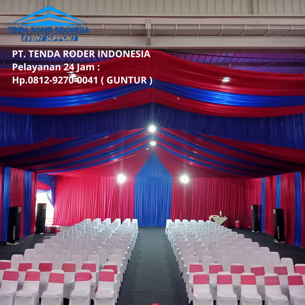 Pusat Jasa Sewa Tenda Roder Full Dekorasi Kain Pandeglang