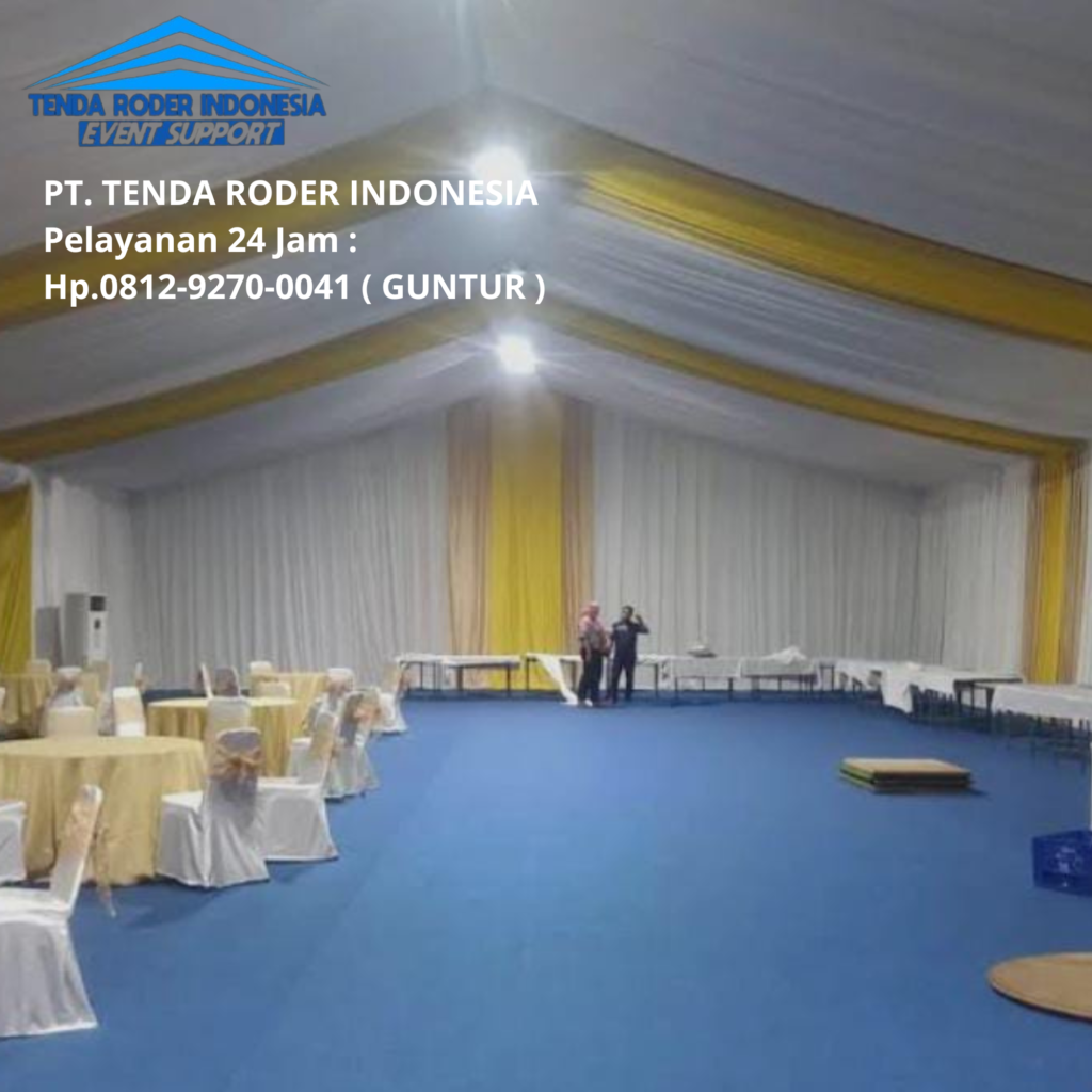 Pusat Jasa Sewa Tenda Roder Full Dekorasi Kain Pandeglang