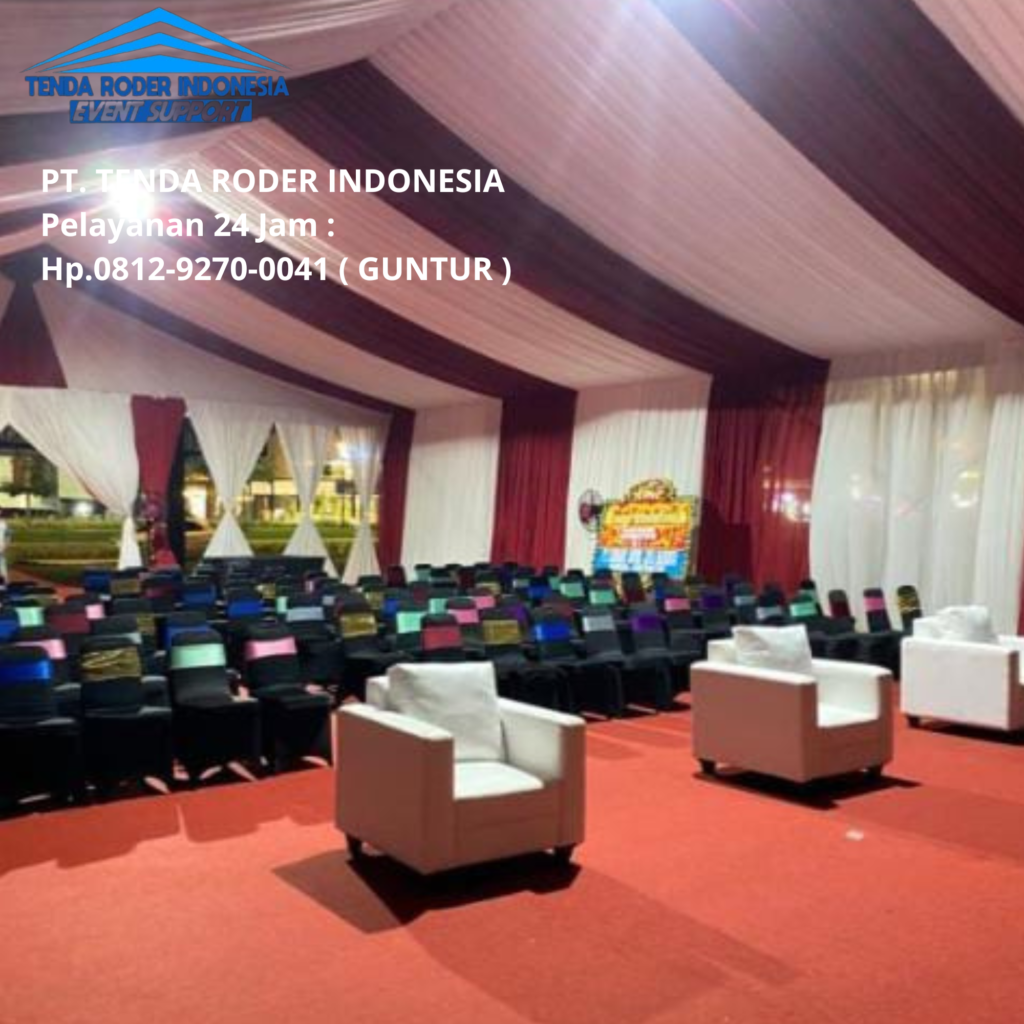 Pusat Jasa Sewa Tenda Roder Full Dekorasi Kain Pandeglang
