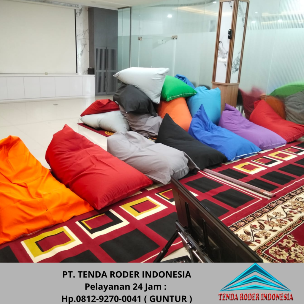 Pusat Sewa Bean Bag Berwarna-warni Dan Tenda Roder Jakarta