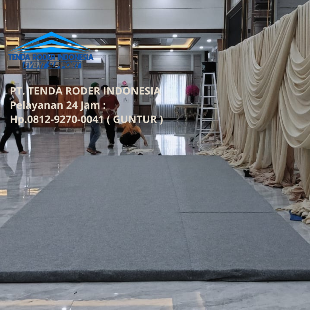 Rental Flooring Karpet Abu-abu,Tenda Roder,Tenda Bazar Jakarta