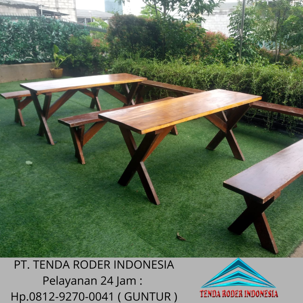 Rental Meja,Kursi Taman Kaki Silang,Tenda Roder Tangerang