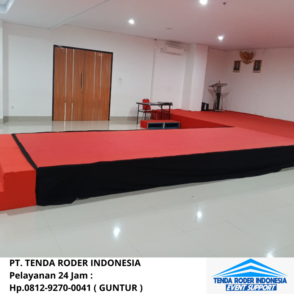 Rental Tenda Roder, Panggung Cover Karpet Area Bandung