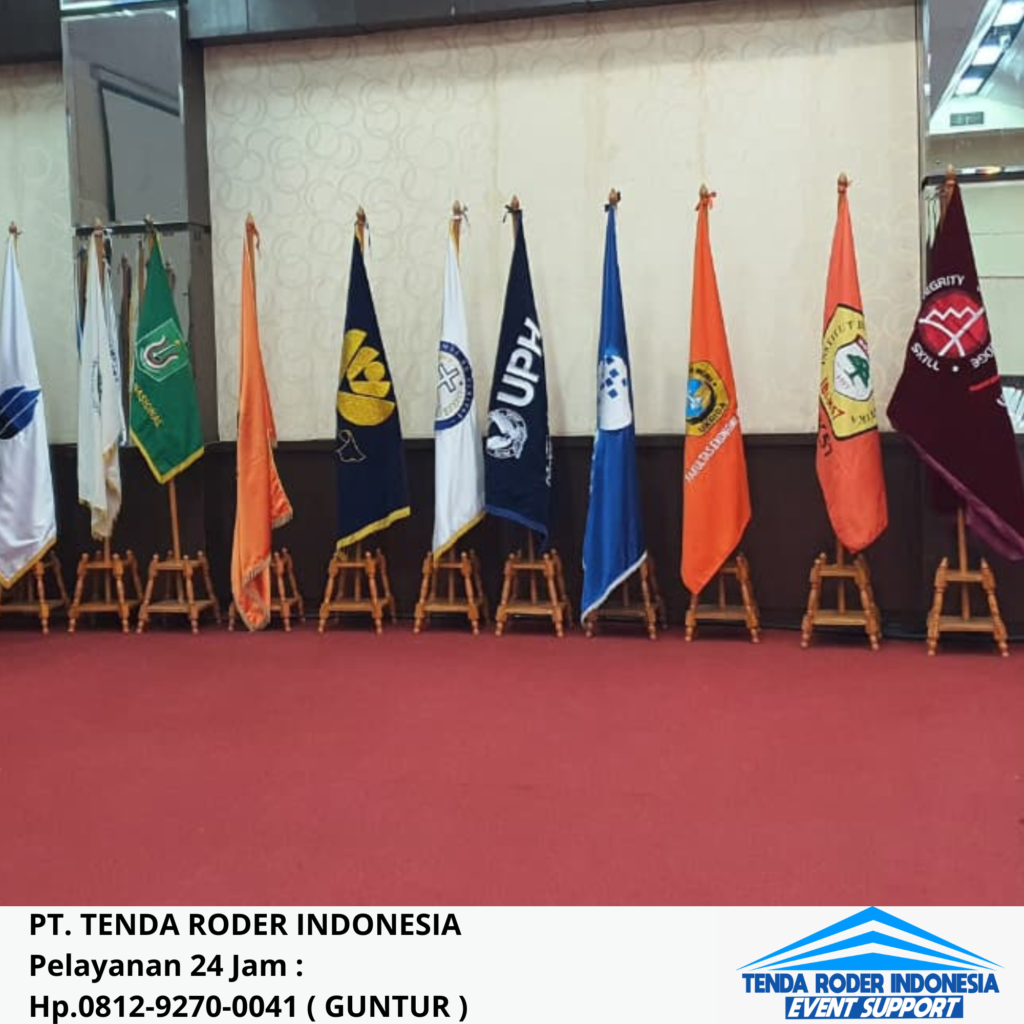 Rental Tiang Bendera Stainless,Tiang Bendera Kayu,Tenda Roder Jakarta