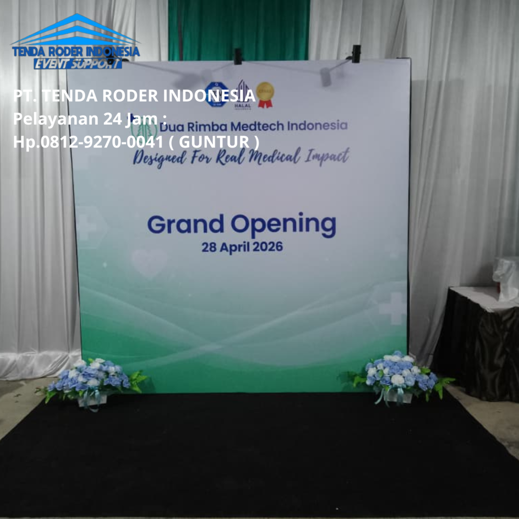Sewa Backdrop Photobooth, Karpet Hitam Dan Tenda Roder Bekasi