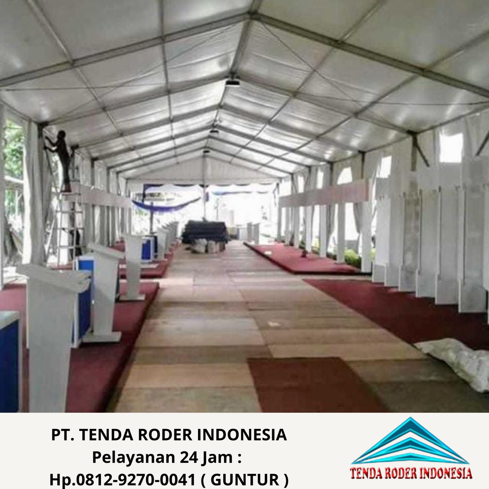 Sewa Karpet Permadani Warna Hijau Dan Tenda Roder Cikarang